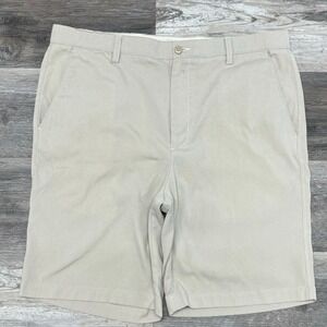 Footjoy Cream Mens 38x9 Nylon Chino Preppy Performance Minimalist‎ Golf Shorts